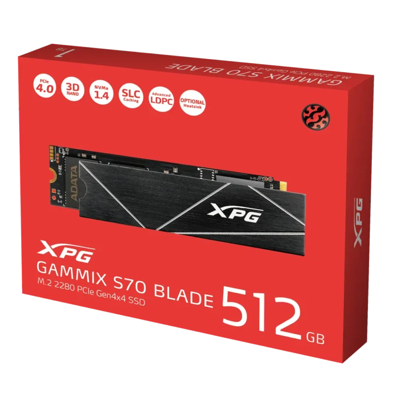 XPG GAMMIX S70 BLADE PCIe Gen4x4 M.2 2280 Solid State Drive - Image 2