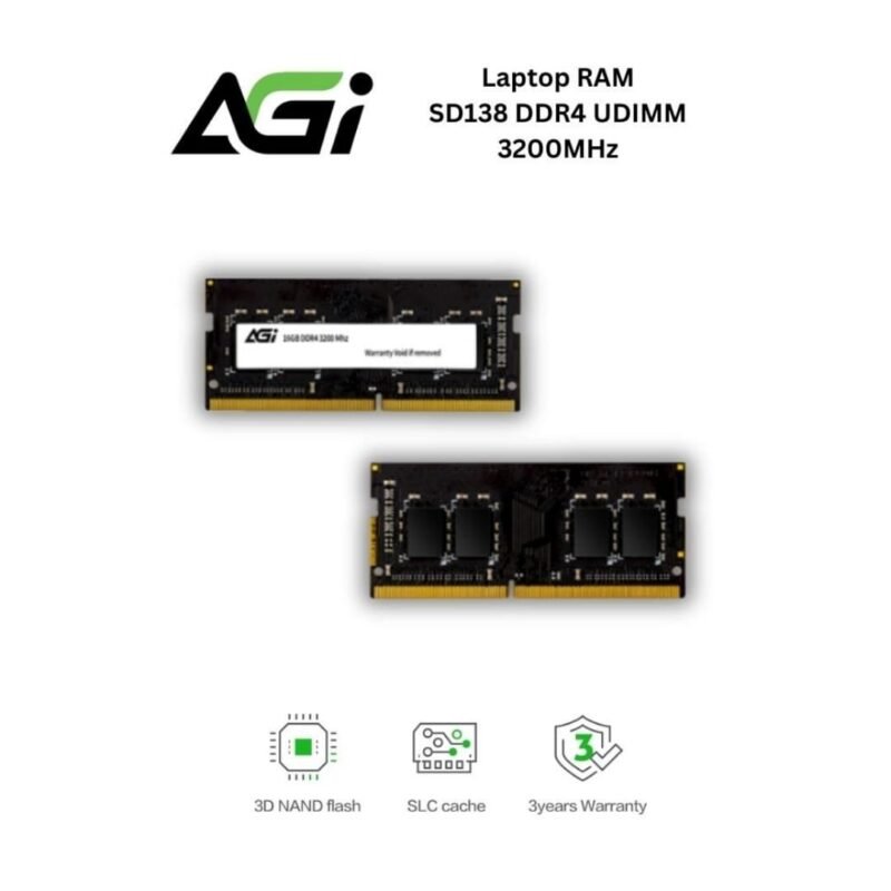 AGI SD138 DDR4 Memory RAM SODIMM 3200MHz