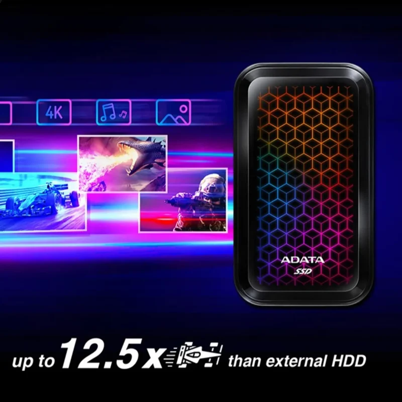 ADATA SE770G RGB External Solid State Drive - Image 7