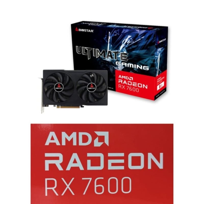 AMD RADEON RX7600 GPU Graphic Card | 8GB GDDR6, 128bit with 3 Display port2.1 / HDMI2.1 output