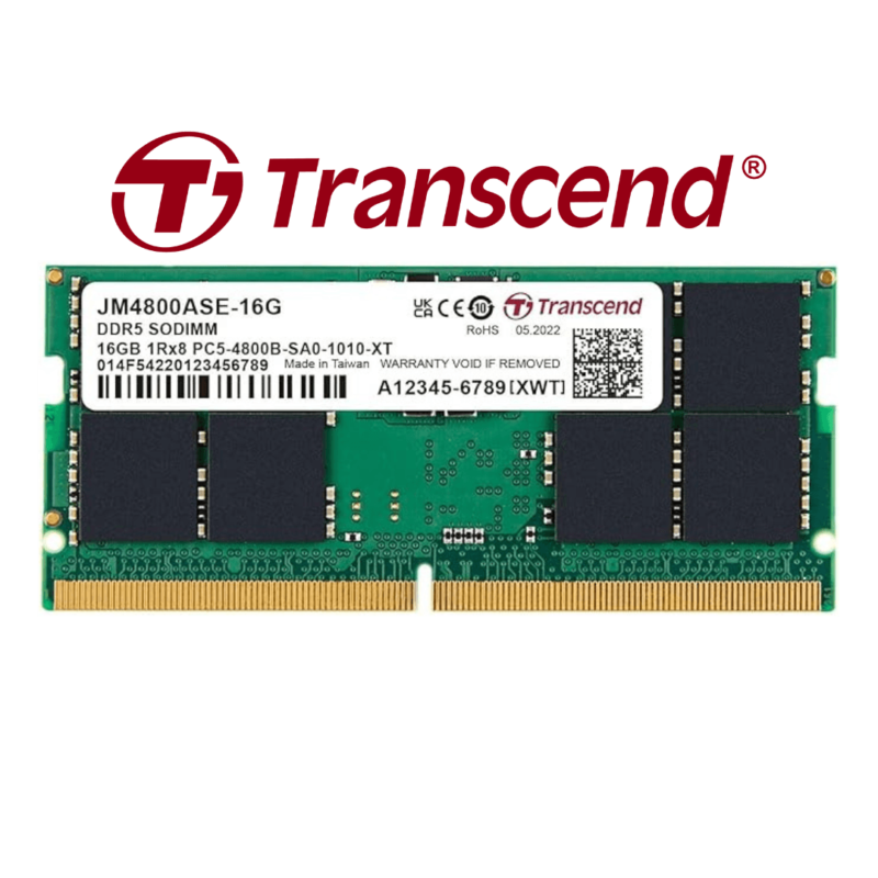 TRANSCEND JM DDR5 RAM 4800 SO-DIMM 2Rx8 2Gx8 LAPTOP - Image 3