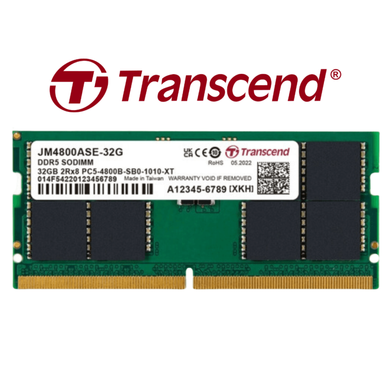 TRANSCEND JM DDR5 RAM 4800 SO-DIMM 2Rx8 2Gx8 LAPTOP - Image 4
