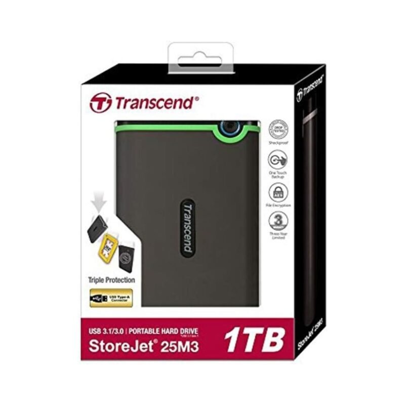 Transcend Storejet 25M3S External Hard Drive - Image 5