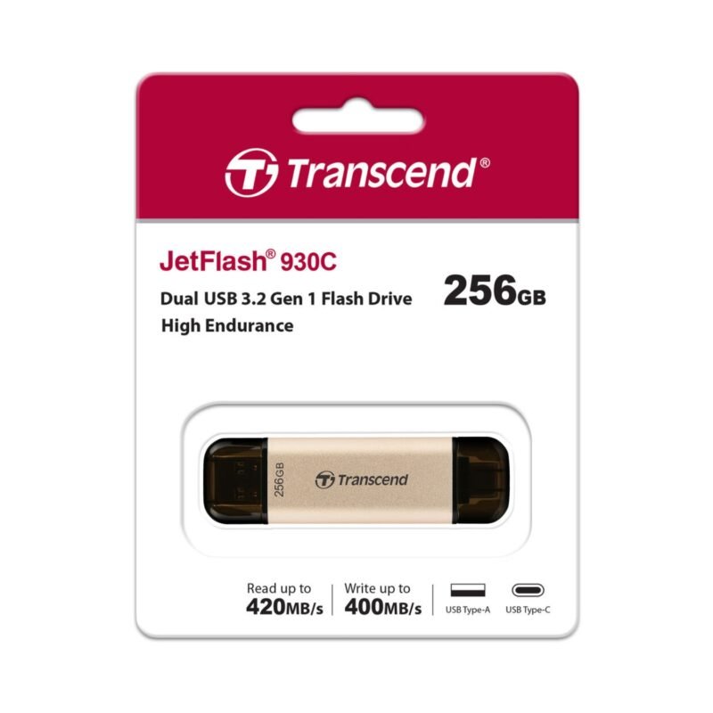 JetFlash 930C 256GB USB Flash Drive, USB A 3.2 Gen 1 - Image 2