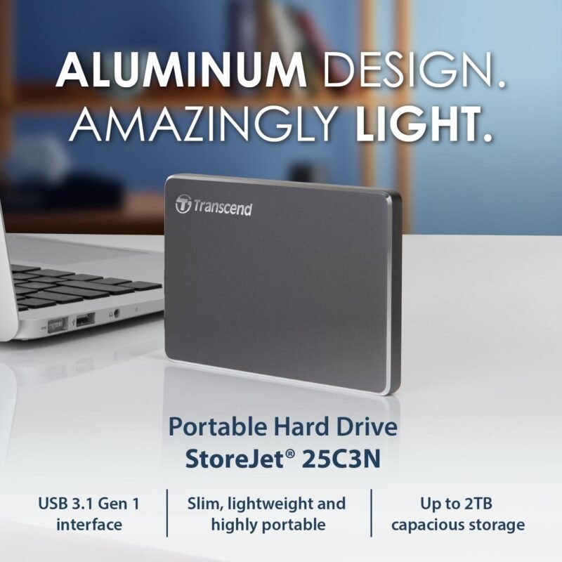 Extra Slim StoreJet 25C3N 1TB External Portable Hard Drive - Image 3