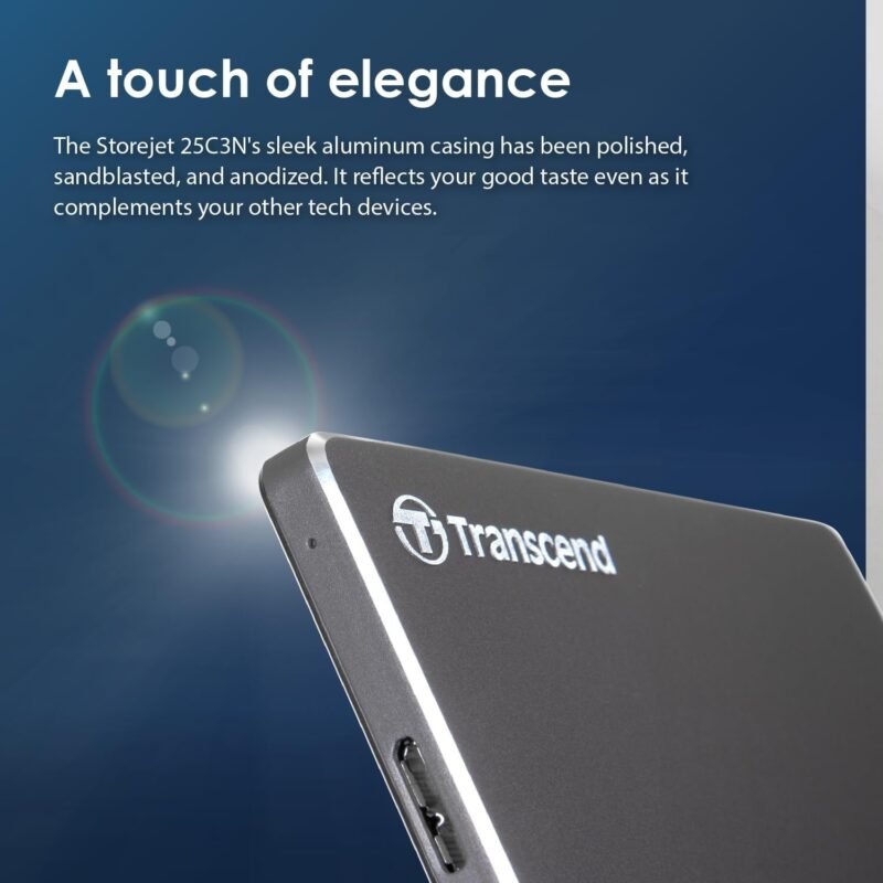 Extra Slim StoreJet 25C3N 1TB External Portable Hard Drive - Image 4
