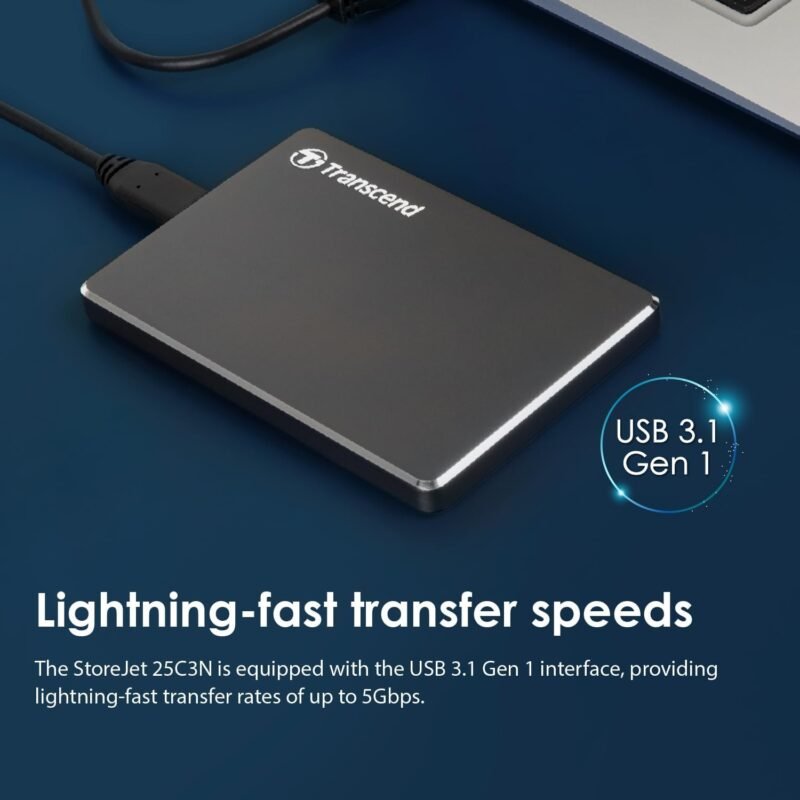 Extra Slim StoreJet 25C3N 1TB External Portable Hard Drive - Image 6