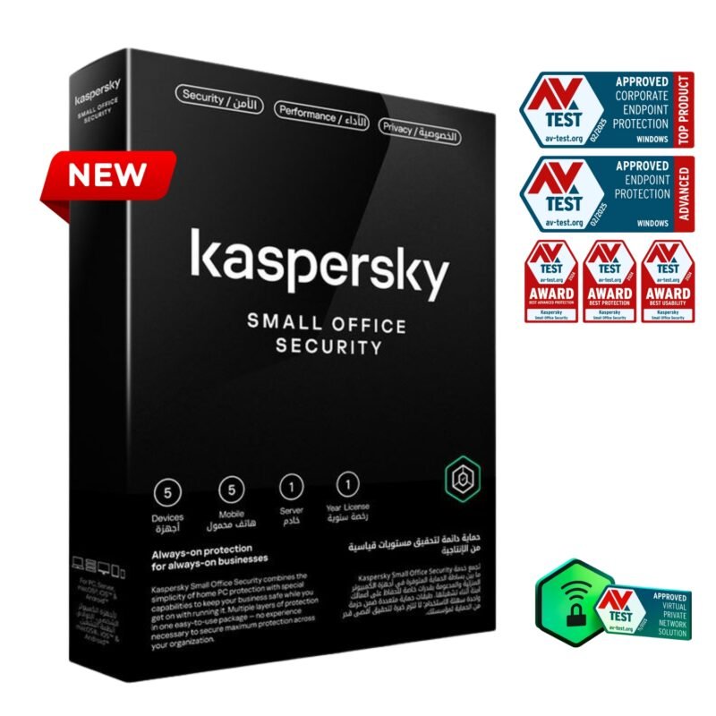 Kaspersky-Small-Office-Security-5+5 Devices+1Server-1Year