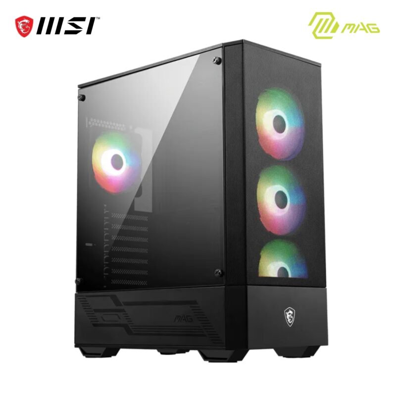 MAG Forge 112R Gaming Case | ARGB Support | Tempered Glass Side Panel, Optimized Airflow
