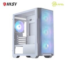 MSI MAG FORGE M100R WHITE Mini-Tower PC Case | Tempered Glass, Supports Micro-ATX & Mini-ITX