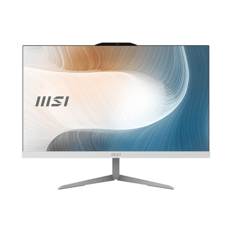 MSI Modern AM242 1M AIO Desktop: 23.8" FHD IPS Display, Intel Core 7-150U, 8GB DDR5 Memory, 512GB M.2 NVMe SSD, WiFi 6E, BT 5.3, DOS (Without Windows) White 2243XAE - Image 2
