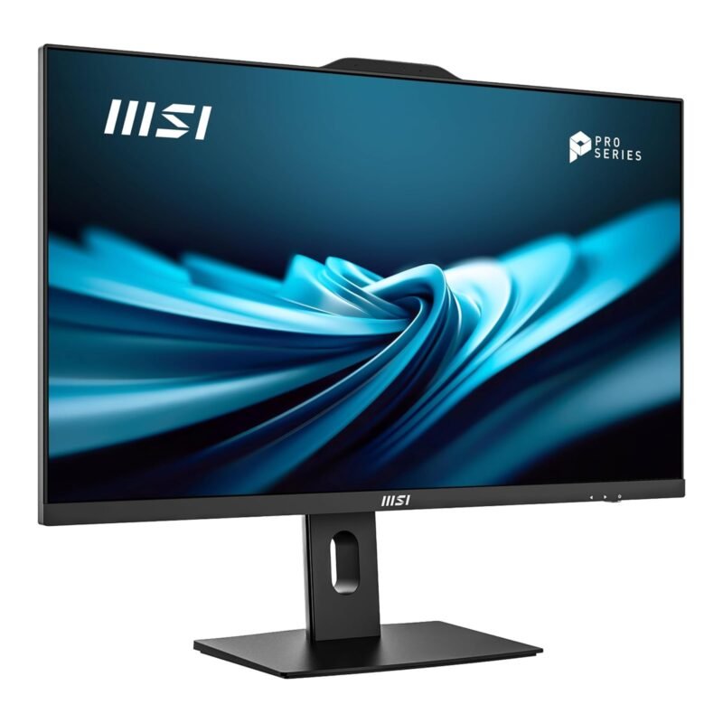 MSI Modern AM272P AIO Desktop PC – 27” FHD Display, Intel Core 7-150U Processor, 8GB DDR5 RAM, 512GB M.2 NVMe SSD, WiFi 6E, Bluetooth 5.3, Keyboard & Mouse, DOS (No Windows) – Black (1M-1419XAE) - Image 2