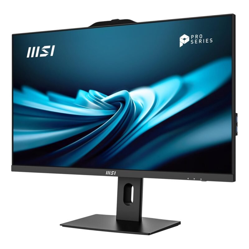 MSI PRO AP272P 14M Al-In-One Desktop PC, 27 Inch FHD IPS Screen, i7-14700, 8GB DDR5 RAM, 512GB PCIe NVMe SSD, WiFi 6E, Webcam - Keyboard, Mouse, DOS (Without Windows) - Black - 1072XAE - Image 2